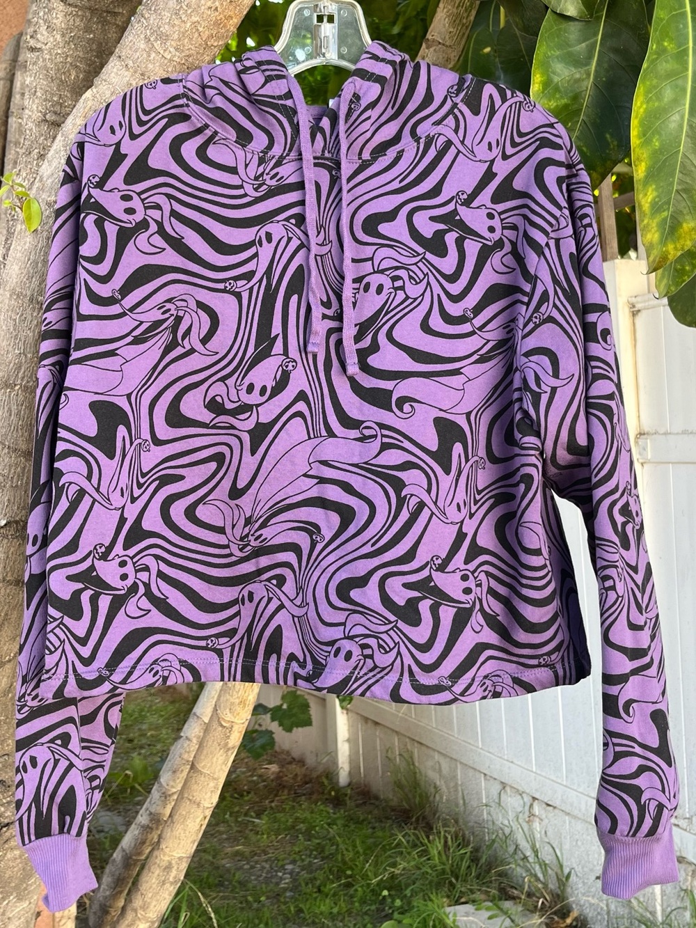 Disney Nightmare Before Christmas Zero Swirl Crop Hoodie 👻 🔮 .